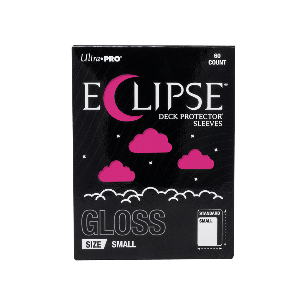 ultra-pro-eclipse-gloss-small-deck-protector-sleeves-hot-pink-60ct image 1