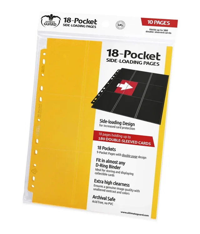 ultimate-guard-18-pocket-pages-side-loading-gelb-10-ordnerseiten image 1