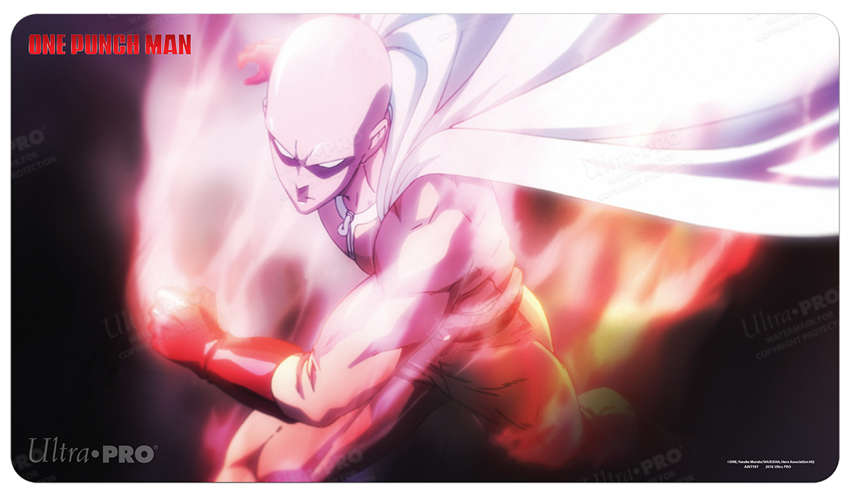 ultra-pro-saitama-serious-mode-standard-gaming-playmat-f-r-one-punch-man image 1