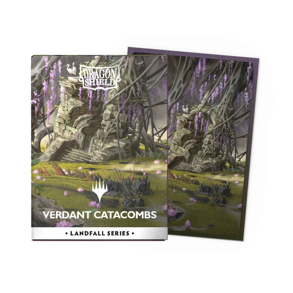 dragon-shield-verdant-catacombs-matte-dual-art-sleeves-landfall-series image 1
