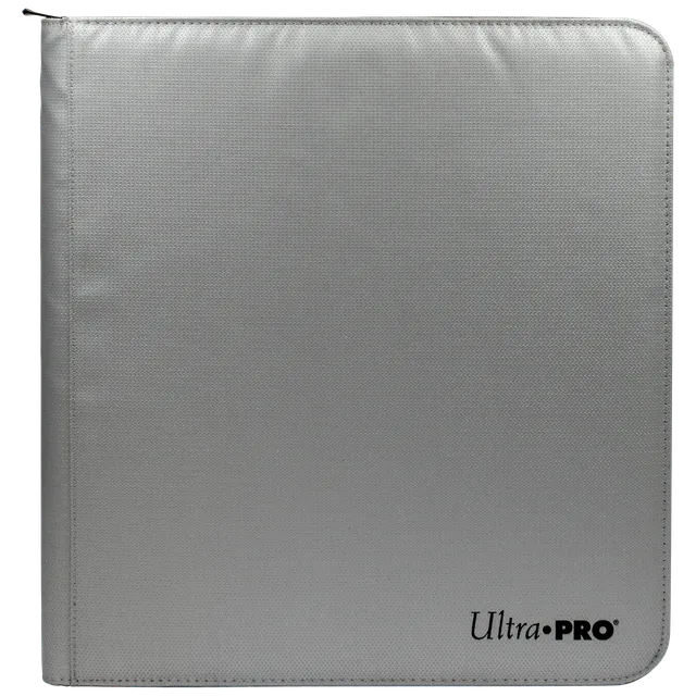 ultra-pro-12-pocket-zippered-pro-binder-silber-mit-feuerfesten-materialien image 1