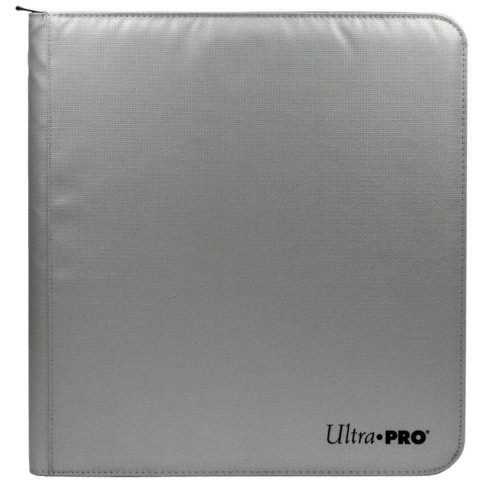 ultra-pro-12-pocket-zippered-pro-binder-silber-mit-feuerfesten-materialien image 1