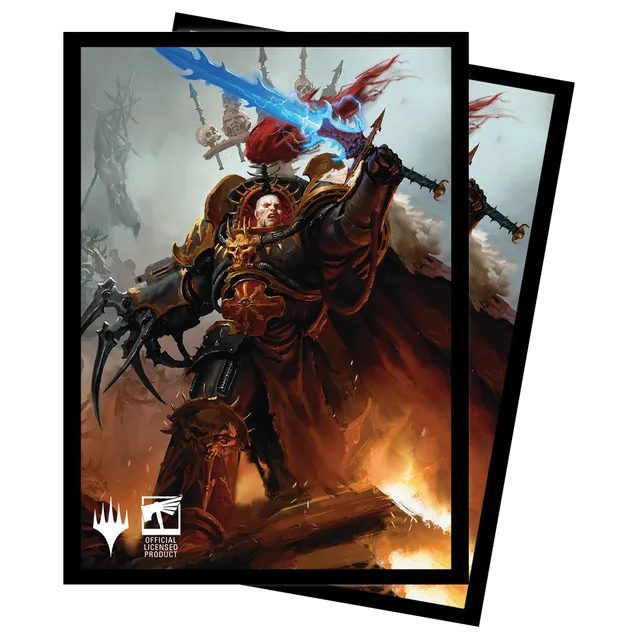 ultra-pro-warhammer-40k-commander-abaddon-the-despoiler-standard-sleeves-100ct image 1