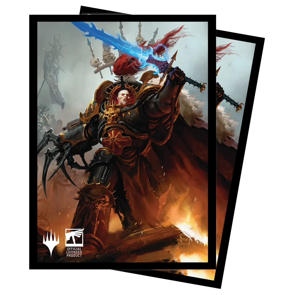 ultra-pro-warhammer-40k-commander-abaddon-the-despoiler-standard-sleeves-100ct image 1