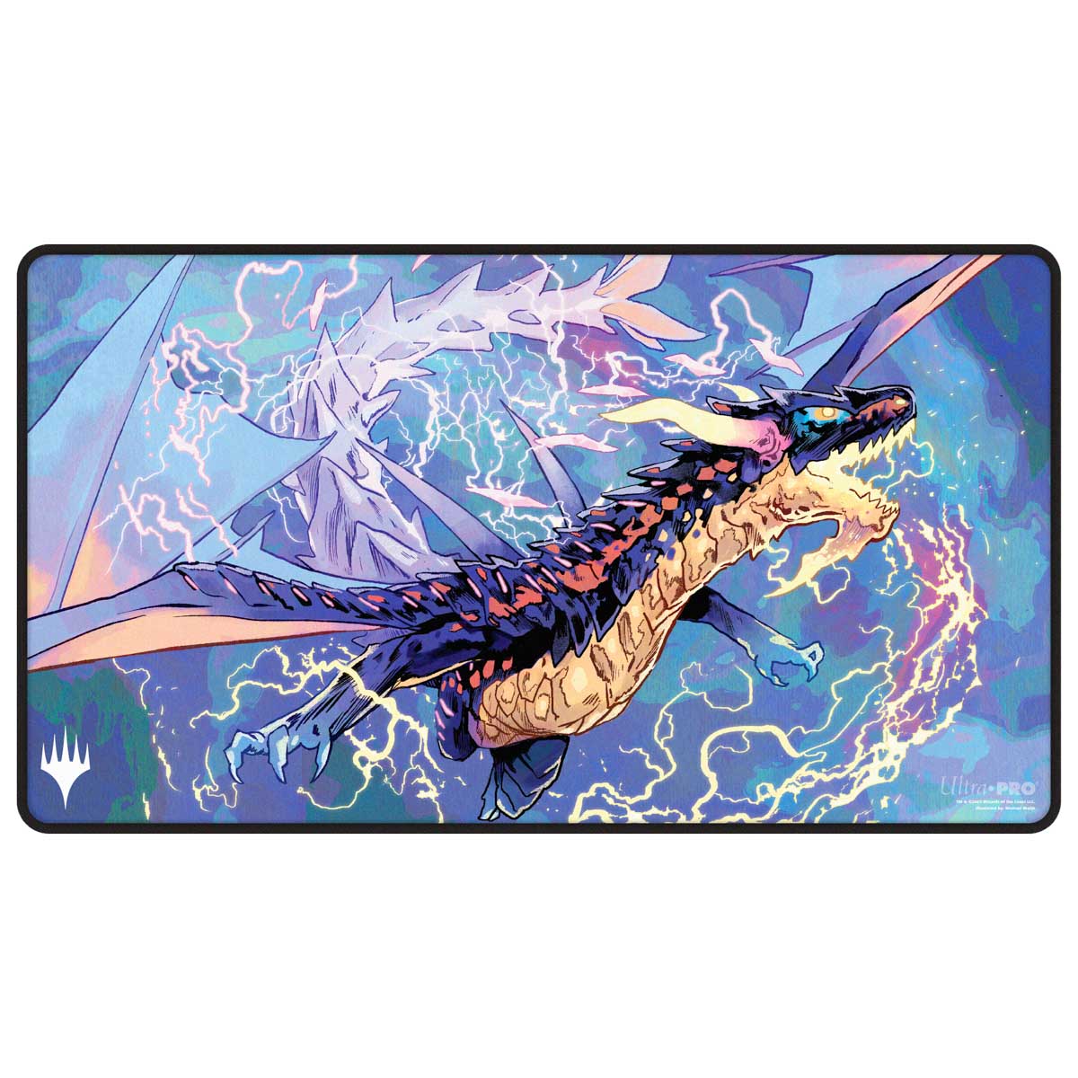 ultra-pro-magic-tarkir-dragonstorm-neriv-black-stitched-playmat image 1