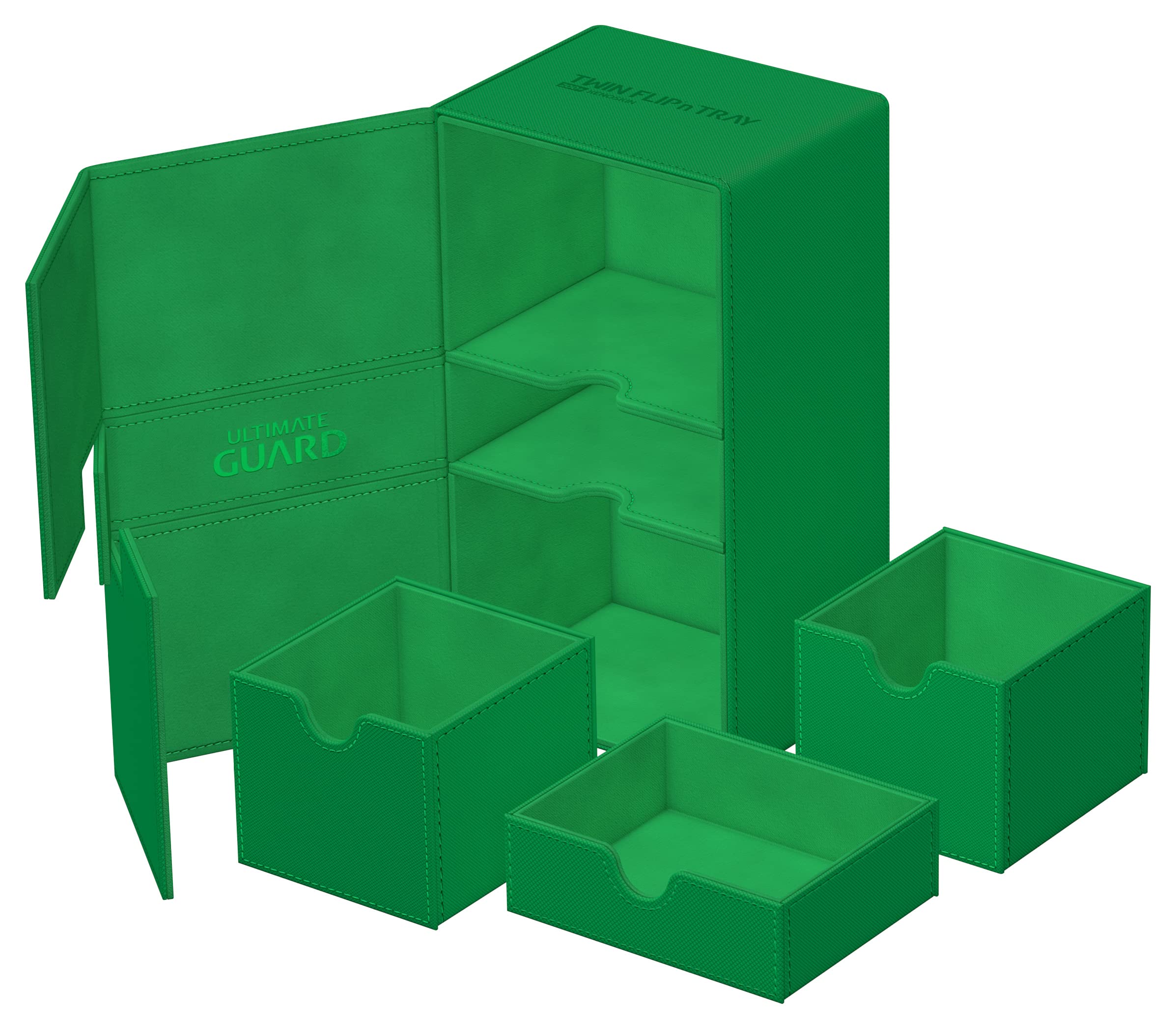 ultimate-guard-twin-flip-n-tray-200-xenoskin-deckbox-monocolor-gr-n image 6