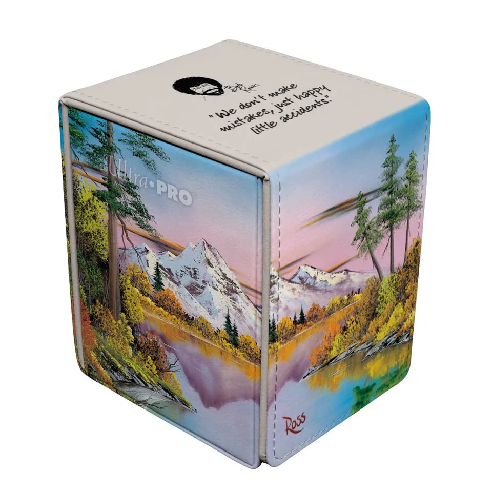 ultra-pro-bob-ross-mighty-mountain-lake-alcove-flip-deck-box image 1