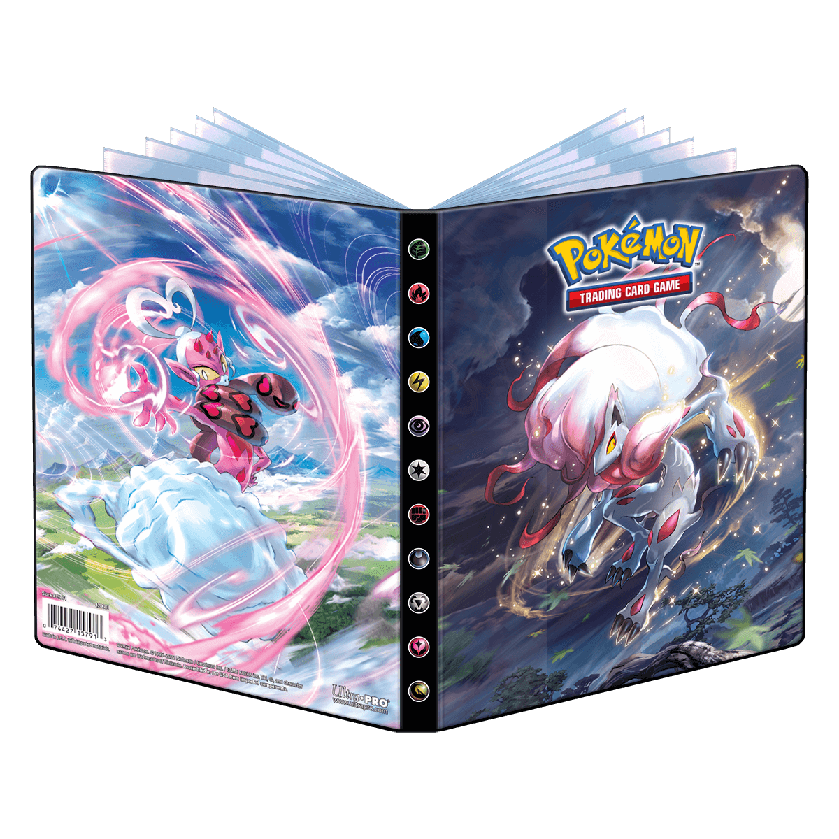 ultra-pro-sword-and-shield-11-hisuian-zoroark-und-enamorous-4-pocket-portfolio-f image 1