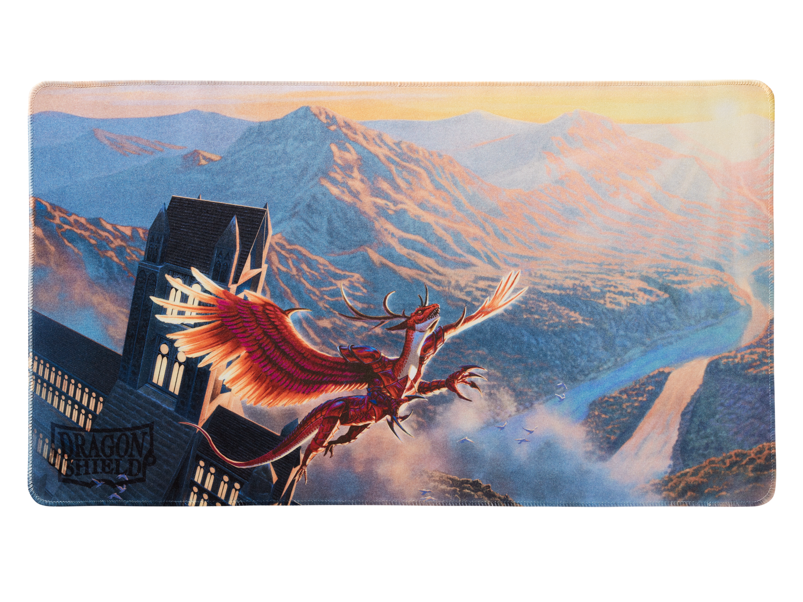 dragon-shield-tcg-playmat-logi-crimson-matte-dragon-spielmatte image 1