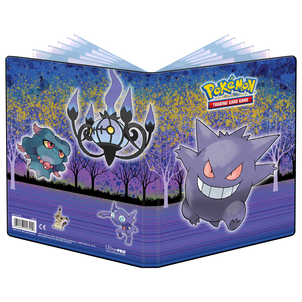 ultra-pro-gallery-series-4-pocket-portfolio-haunted-hollow-mit-gengar-f-r-pok-mo image 1