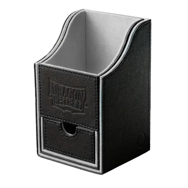 dragon-shield-nest-100-black-grey-deckbox-deck-schutzbox-mit-w-rfelfach image 1
