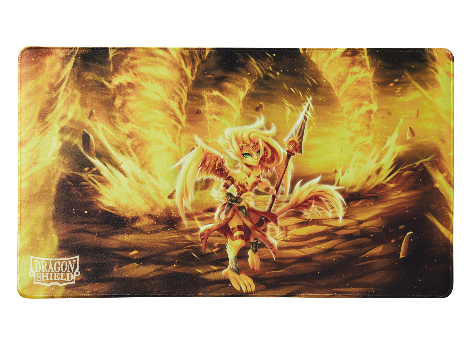 dragon-shield-dorna-transformed-tcg-playmat-yellow-dragon image 1
