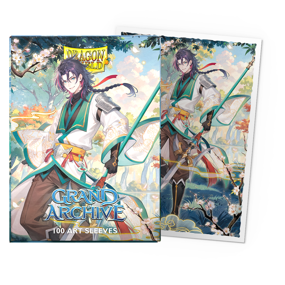 dragon-shield-grand-archive-jin-fate-defiant-matte-art-sleeves image 1