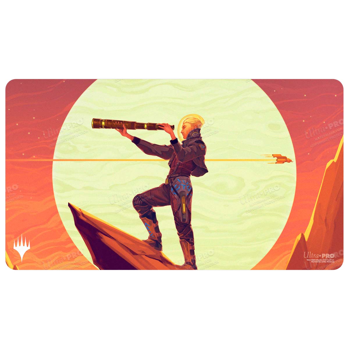 ultra-pro-playmat-edge-of-eternities-sami-wildcat-captain-f-r-magic-the-gatherin image 1