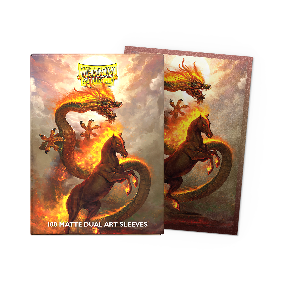 dragon-shield-fire-horse-2026-matte-dual-art-sleeves-100-standard image 1