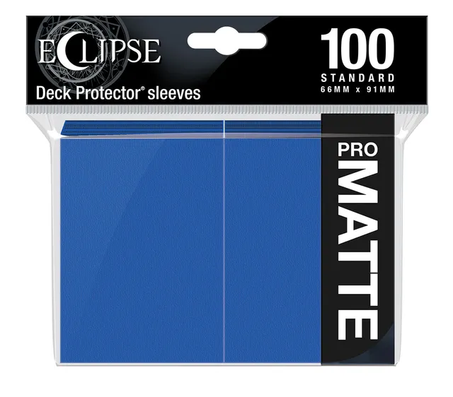ultra-pro-eclipse-matte-standard-deck-protector-sleeves-100ct-pacific-blue image 1