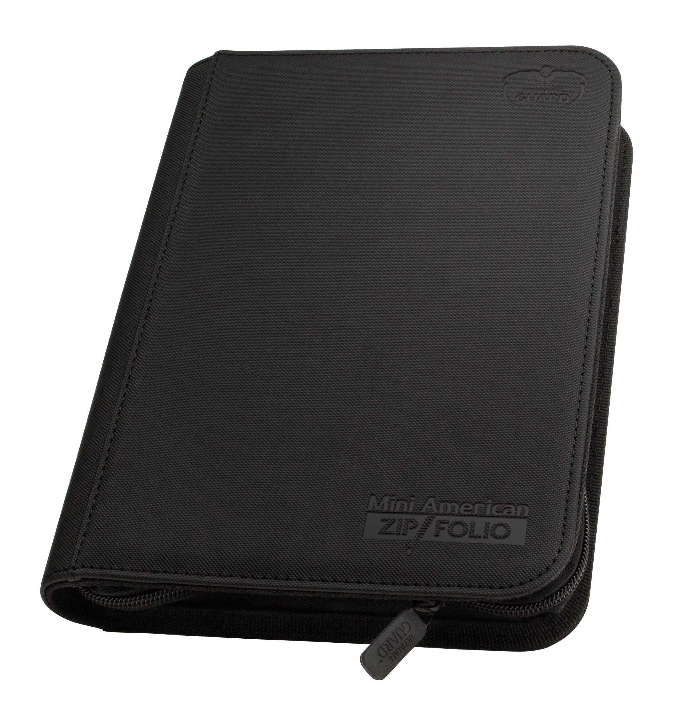 ultimate-guard-mini-american-xenoskin-zipfolio-9-pocket-ordner-schwarz image 1