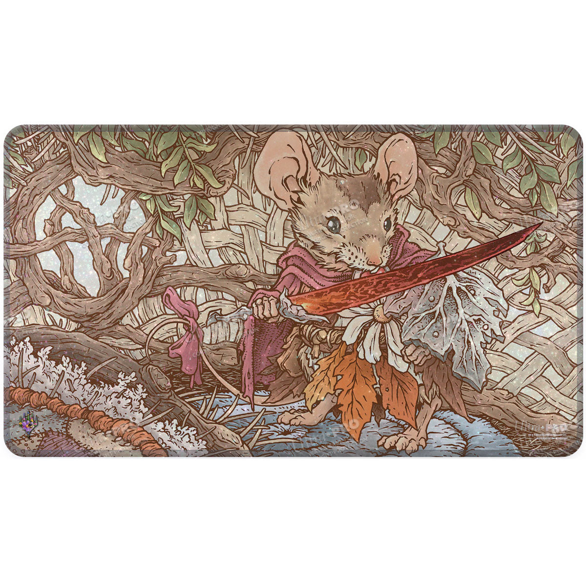 ultra-pro-bloomburrow-mabel-heir-to-cragflame-holofoil-standard-gaming-playmat-f image 1