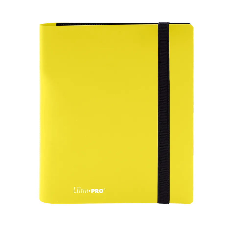 ultra-pro-eclipse-4-pocket-pro-binder-lemon-yellow image 1
