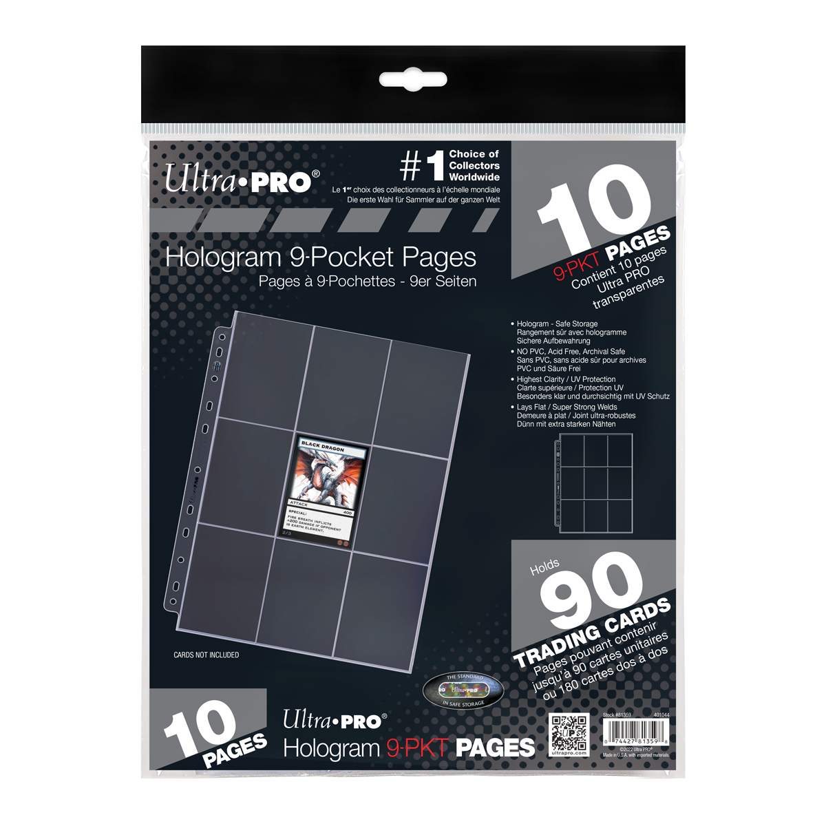 ultra-pro-platinum-series-9-pocket-seiten-mit-11-lochung-10-st-ck-f-r-standard-k image 2
