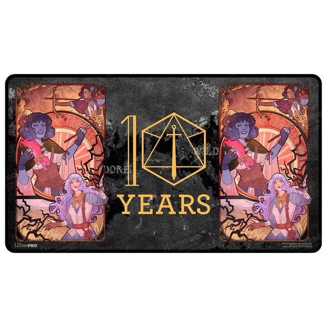 ultra-pro-critical-role-10-year-anniversary-spielmatte-laura-bailey-stitched-edg image 1