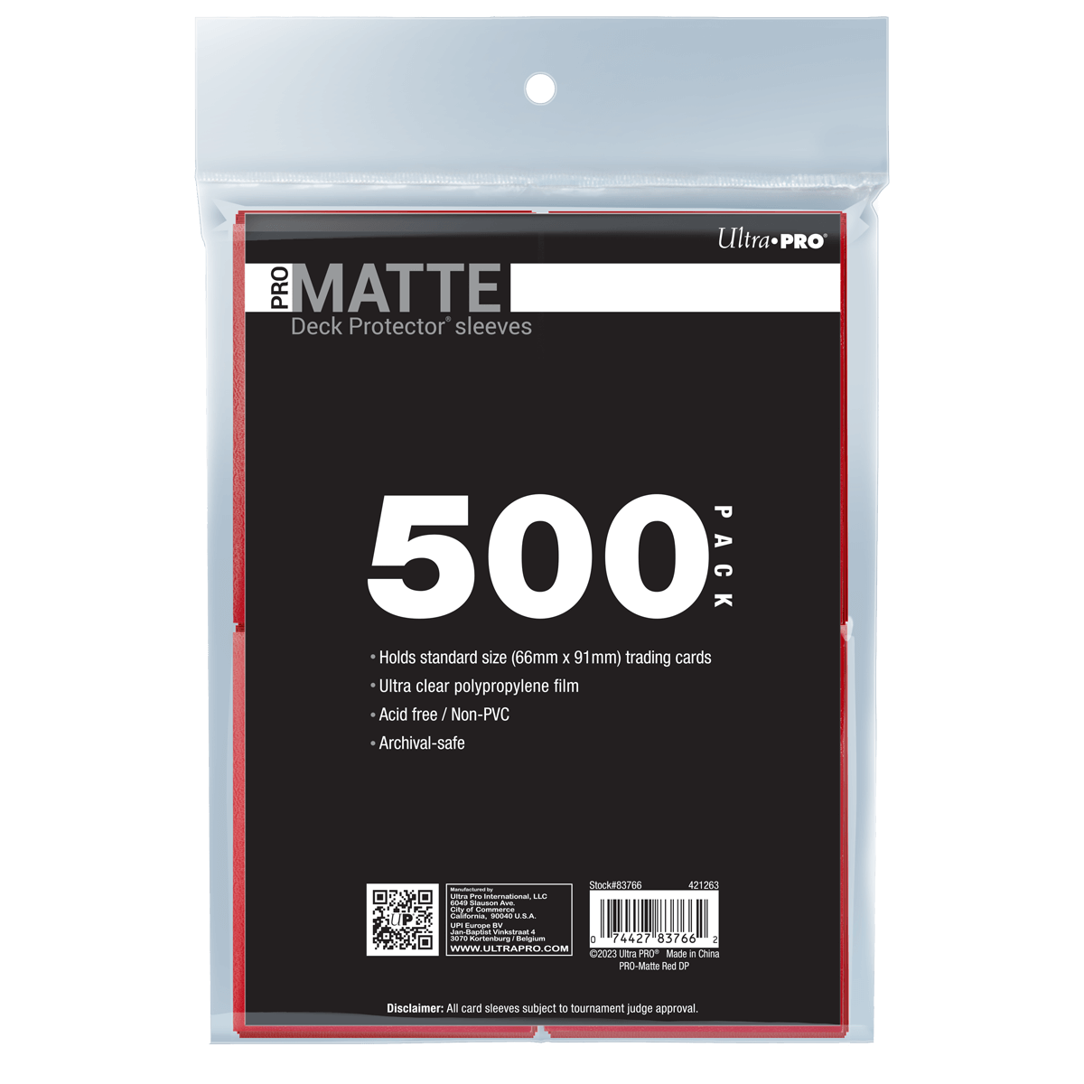 ultra-pro-pro-matte-standard-deck-protector-sleeves-bundle-500ct image 4