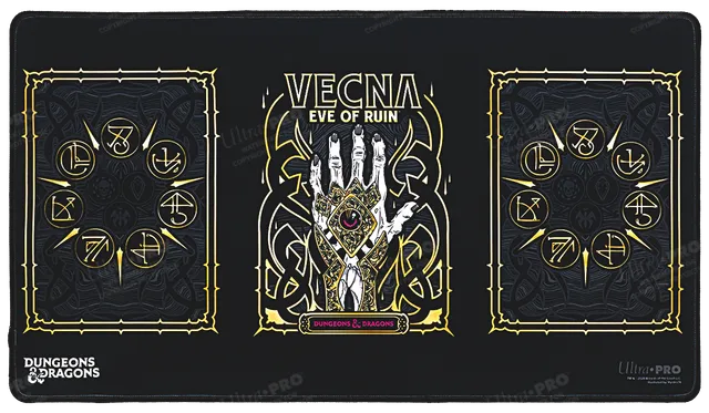 ultra-pro-dungeons-dragons-playmat-vecna-eve-of-ruin-black-stitched image 1