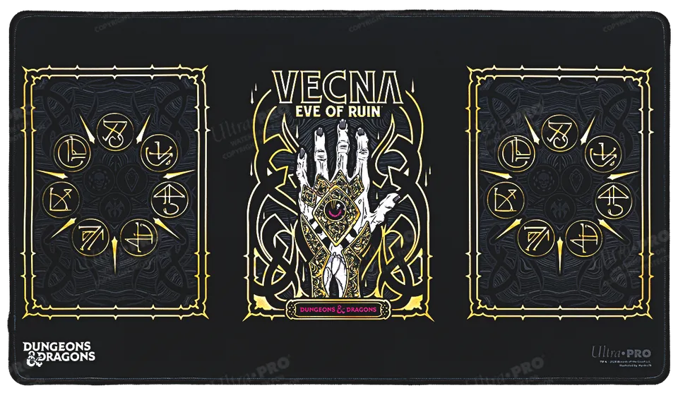 ultra-pro-dungeons-dragons-playmat-vecna-eve-of-ruin-black-stitched image 1