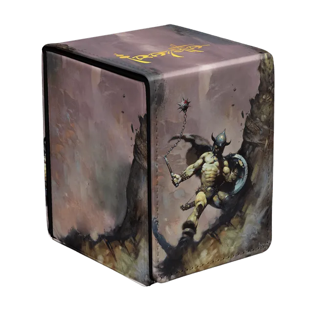ultra-pro-frank-frazetta-warrior-with-ball-and-chain-alcove-flip-deck-box-f-r-10 image 1