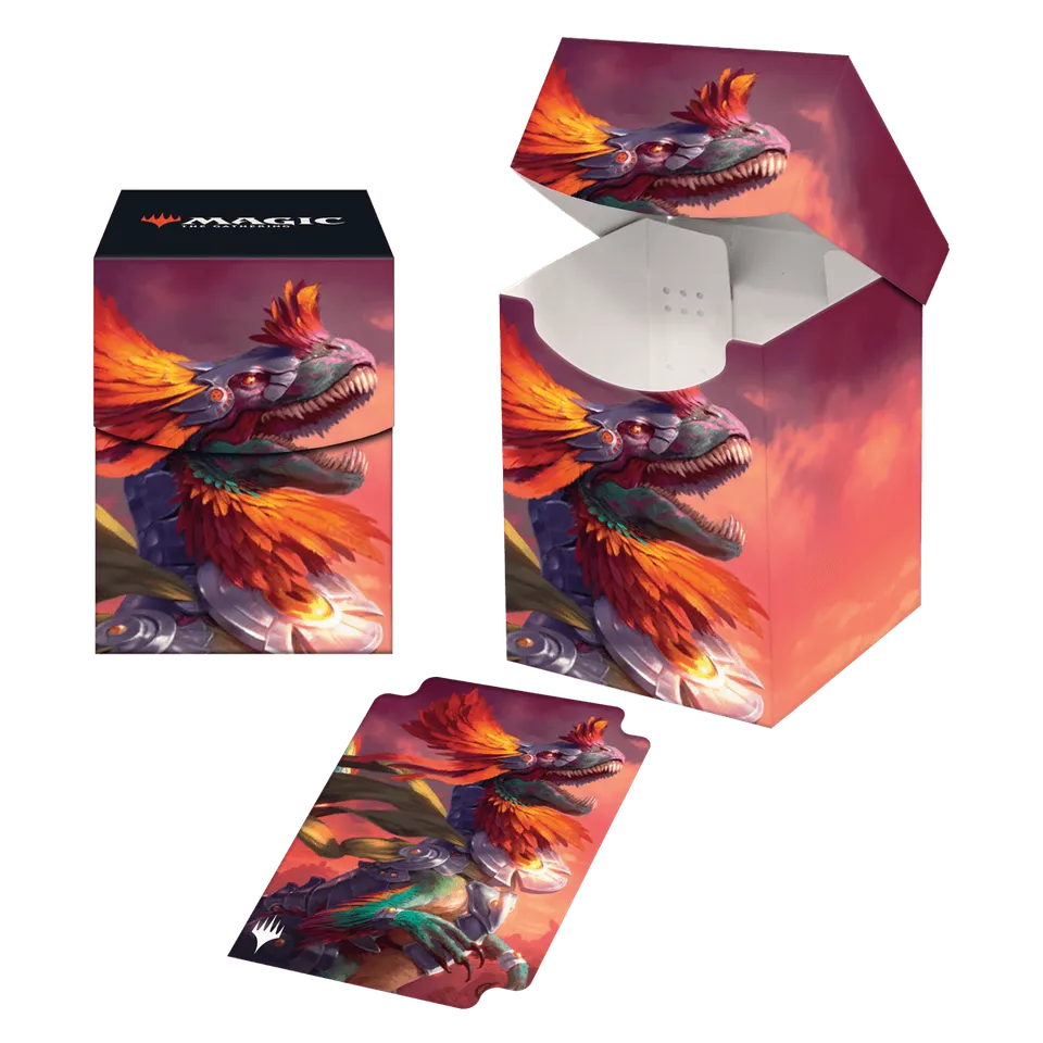 ultra-pro-the-lost-caverns-of-ixalan-pantlaza-sun-favored-100-deck-box-f-r-magic image 1