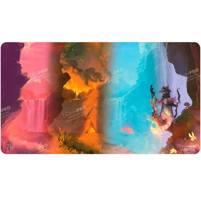 ultra-pro-bloomburrow-season-lands-mountain-four-seasons-standard-gaming-playmat image 1