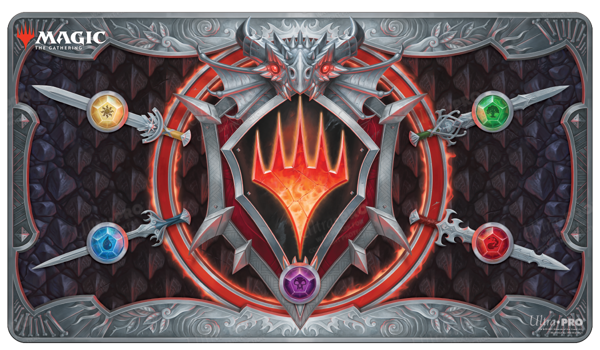 ultra-pro-adventures-in-the-forgotten-realms-planeswalker-symbol-white-stitched- image 1
