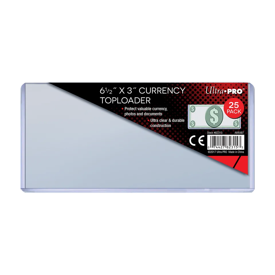 ultra-pro-regular-currency-toploader-25ct-f-r-geldscheine-165-1-x-76-2-mm image 1