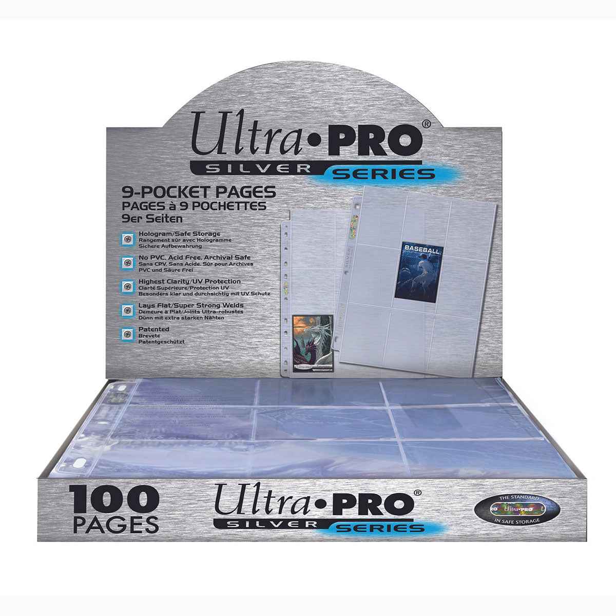 ultra-pro-silver-series-9-pocket-pages-100-st-ck-f-r-standard-karten image 3