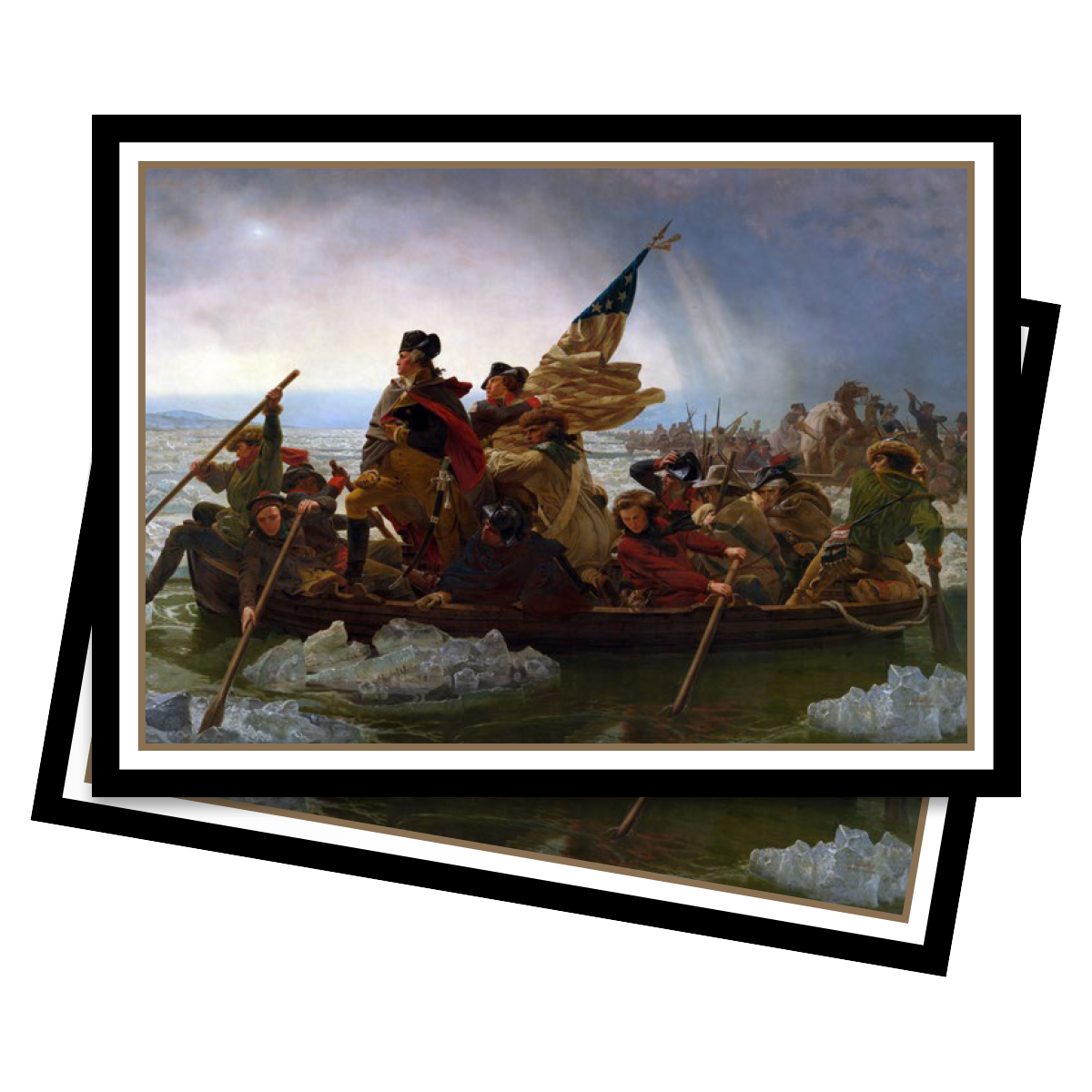 ultra-pro-fine-art-washington-crossing-the-delaware-standard-deck-protector-slee image 1