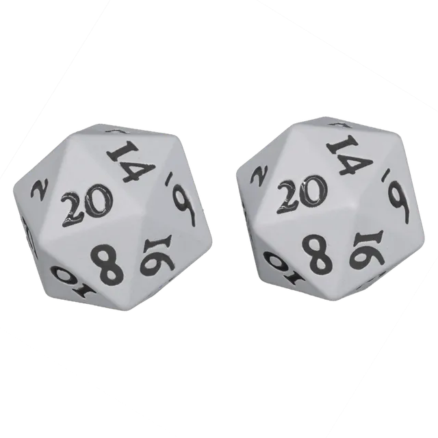 ultra-pro-vivid-heavy-metal-w-rfel-wei-d20-2-st-f-r-d-d-und-rpg image 1