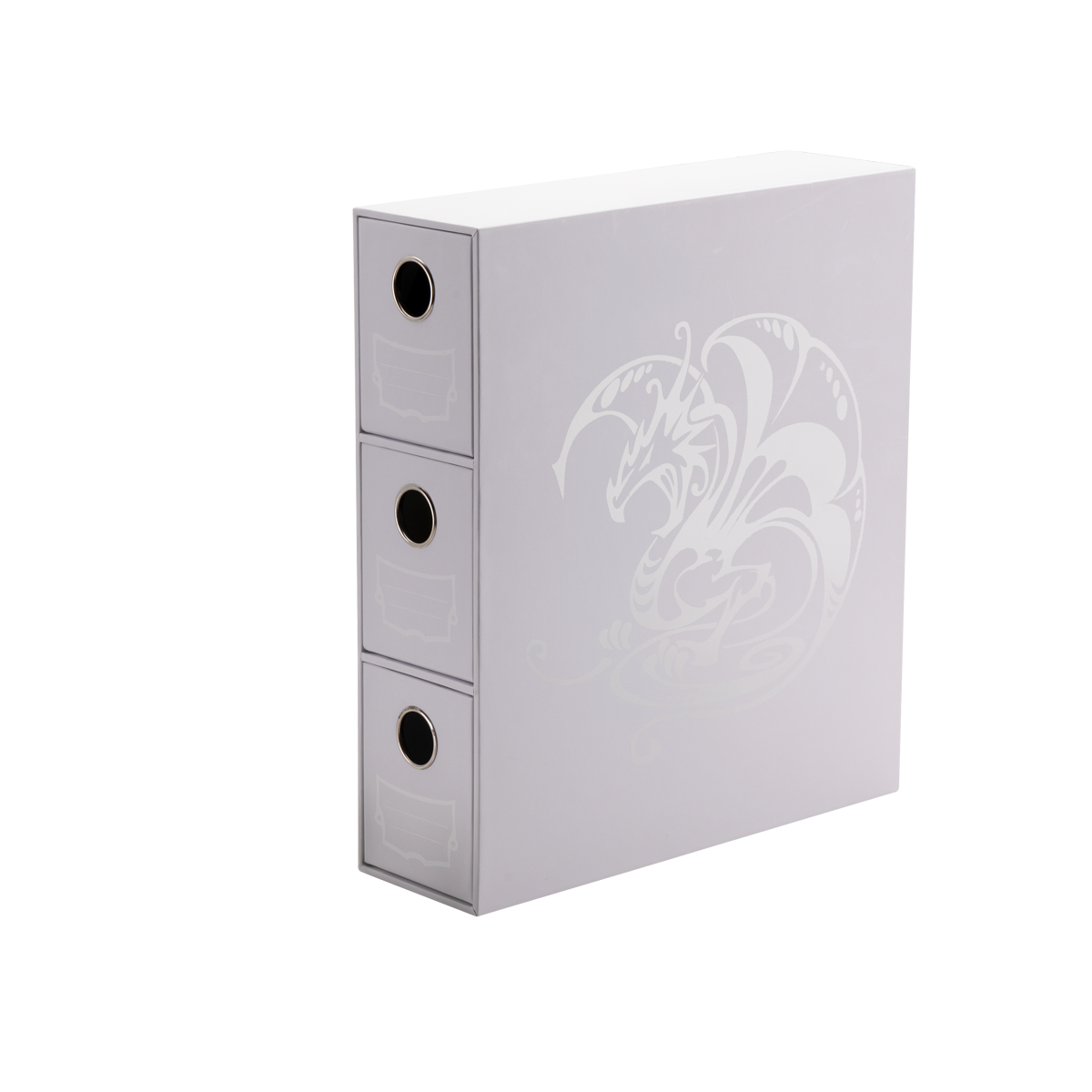 dragon-shield-fortress-card-drawers-white-tcg-schubladenbox-3er image 1