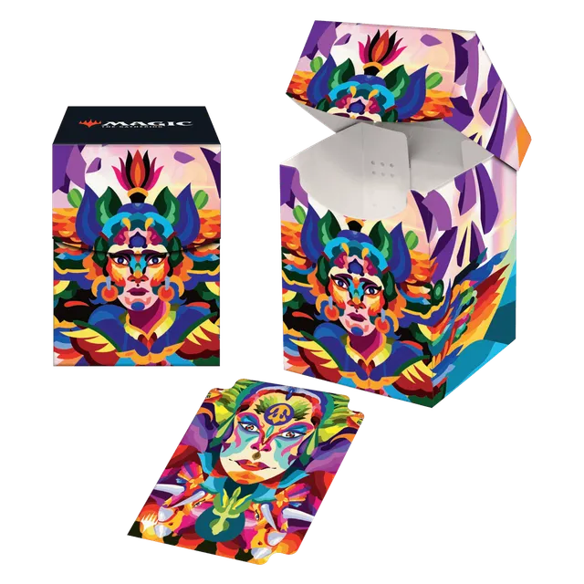 ultra-pro-100-deck-box-the-lost-caverns-of-ixalan-huatli-poet-of-unity-f-r-magic image 1