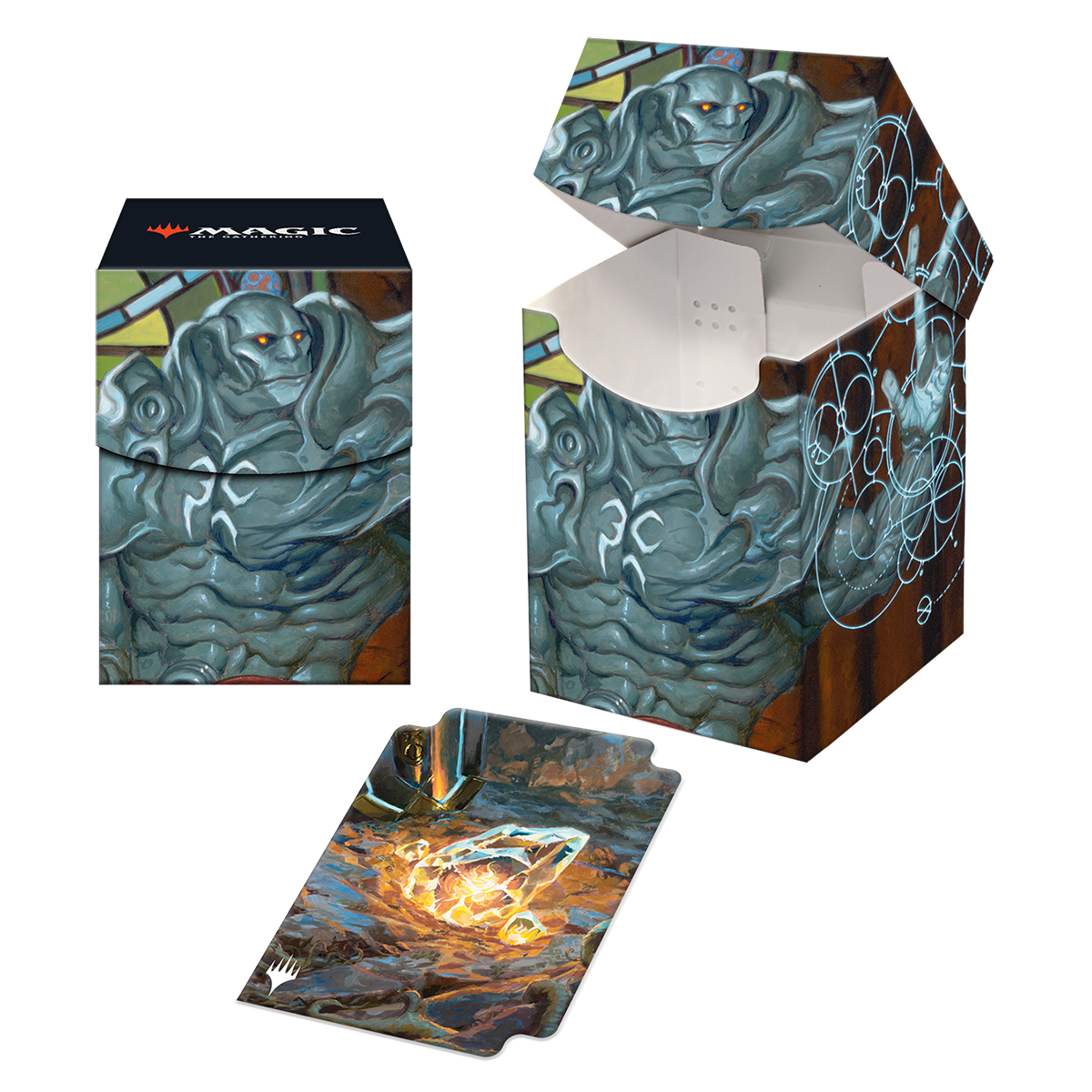 ultra-pro-dominaria-united-karn-living-legacy-100-deck-box-magic-the-gathering image 1