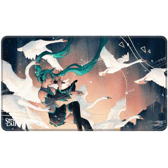 ultra-pro-hatsune-miku-secret-lair-winter-swan-song-playmat-mit-naht-f-r-magic-t image 1