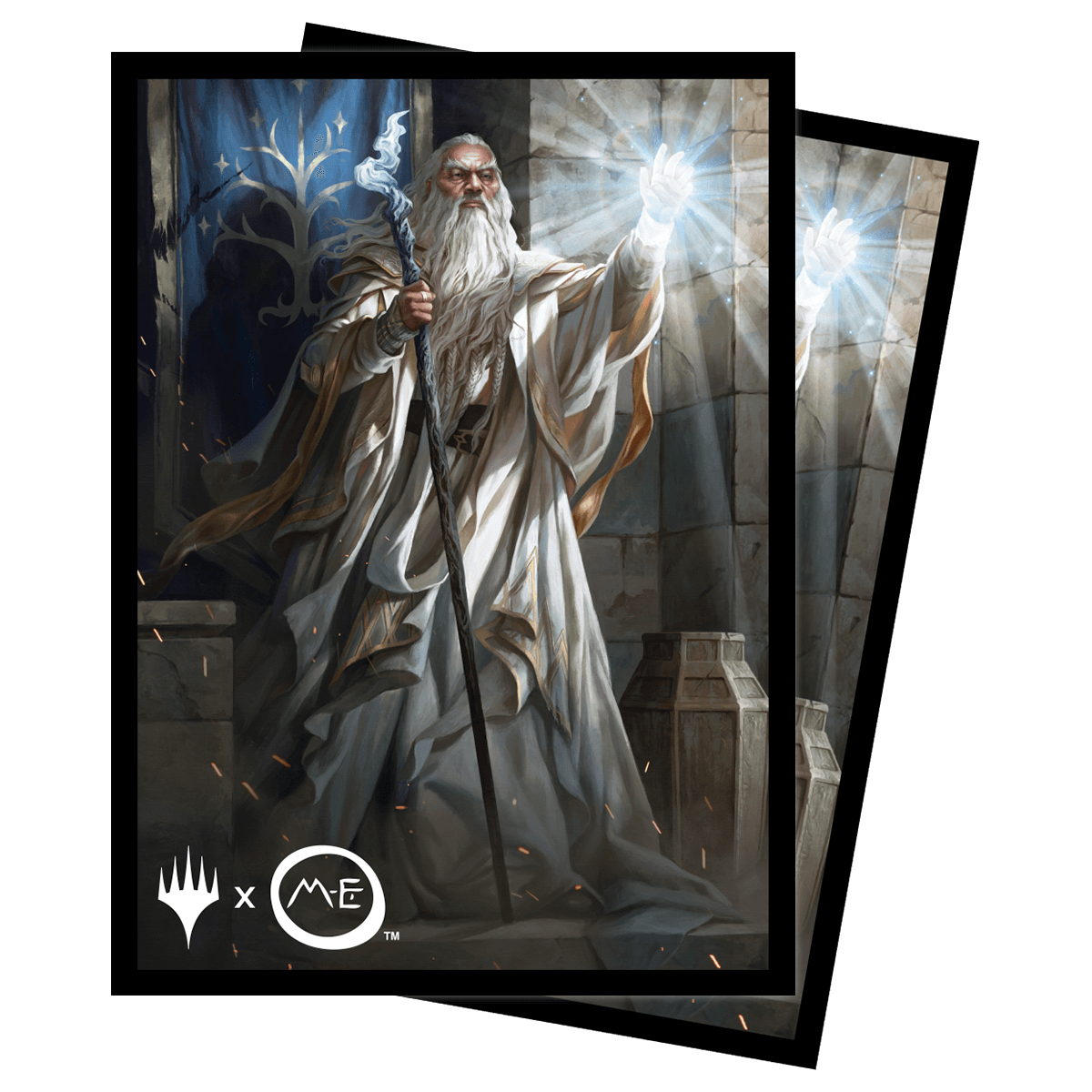 ultra-pro-herr-der-ringe-gandalf-100ct-deck-protector-sleeves-f-r-magic-the-gath image 1