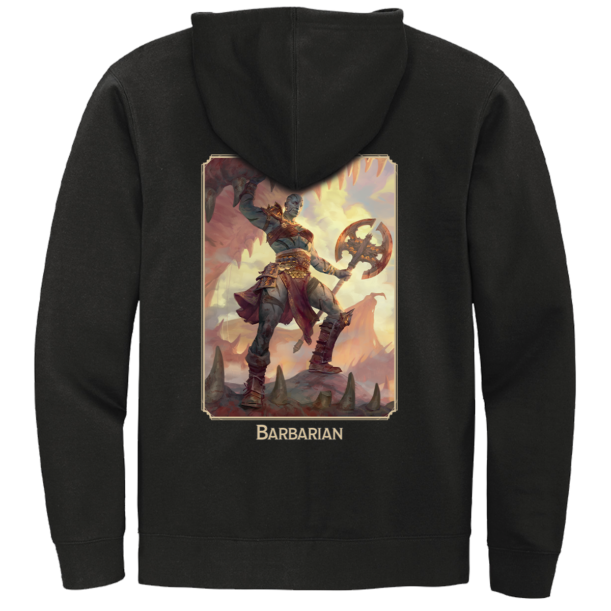 ultra-pro-dungeons-dragons-barbarian-class-hoodie-mit-rei-verschluss image 1