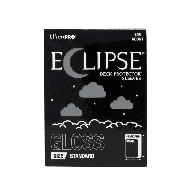ultra-pro-eclipse-gloss-standard-deck-protector-sleeves-105ct-smoke-grey image 1