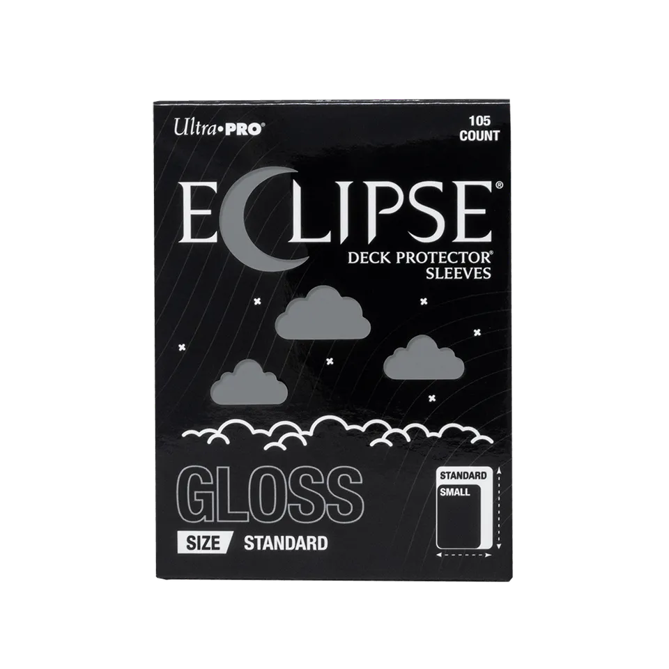 ultra-pro-eclipse-gloss-standard-deck-protector-sleeves-105ct-smoke-grey image 1