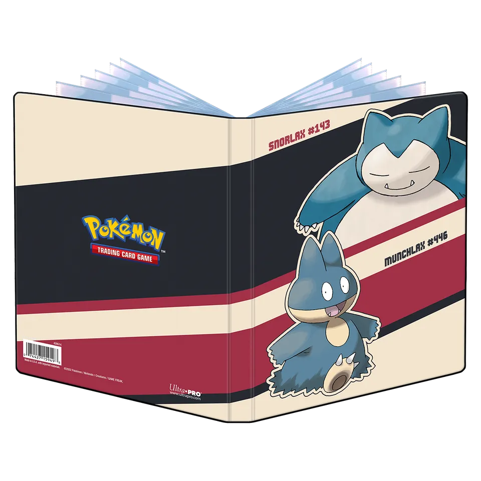 ultra-pro-pok-mon-snorlax-und-munchlax-4-pocket-portfolio-sammelalbum image 1