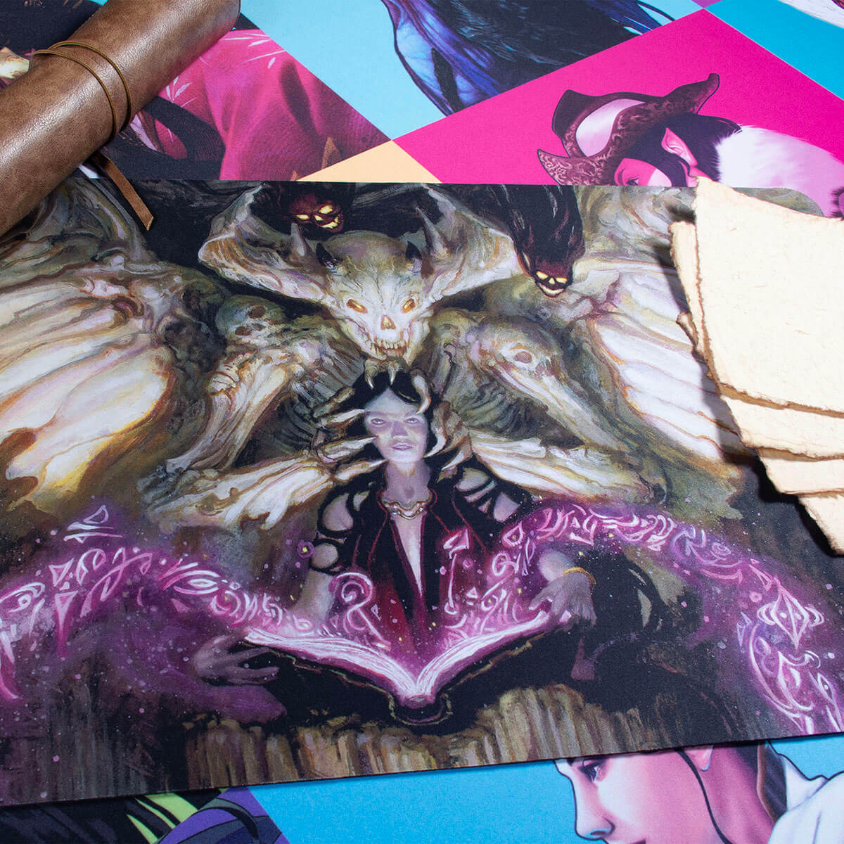 ultra-pro-commander-masters-demonic-tutor-black-standard-gaming-playmat-f-r-magi image 2