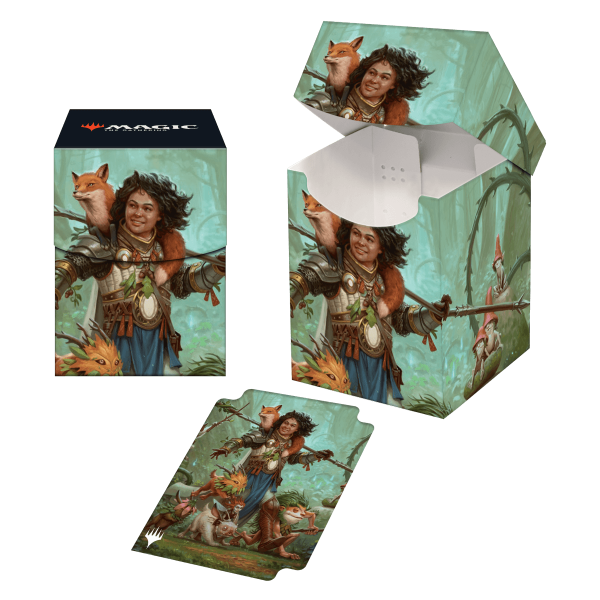 ultra-pro-magic-wilds-of-eldraine-ellivere-100-deck-box-standard image 1
