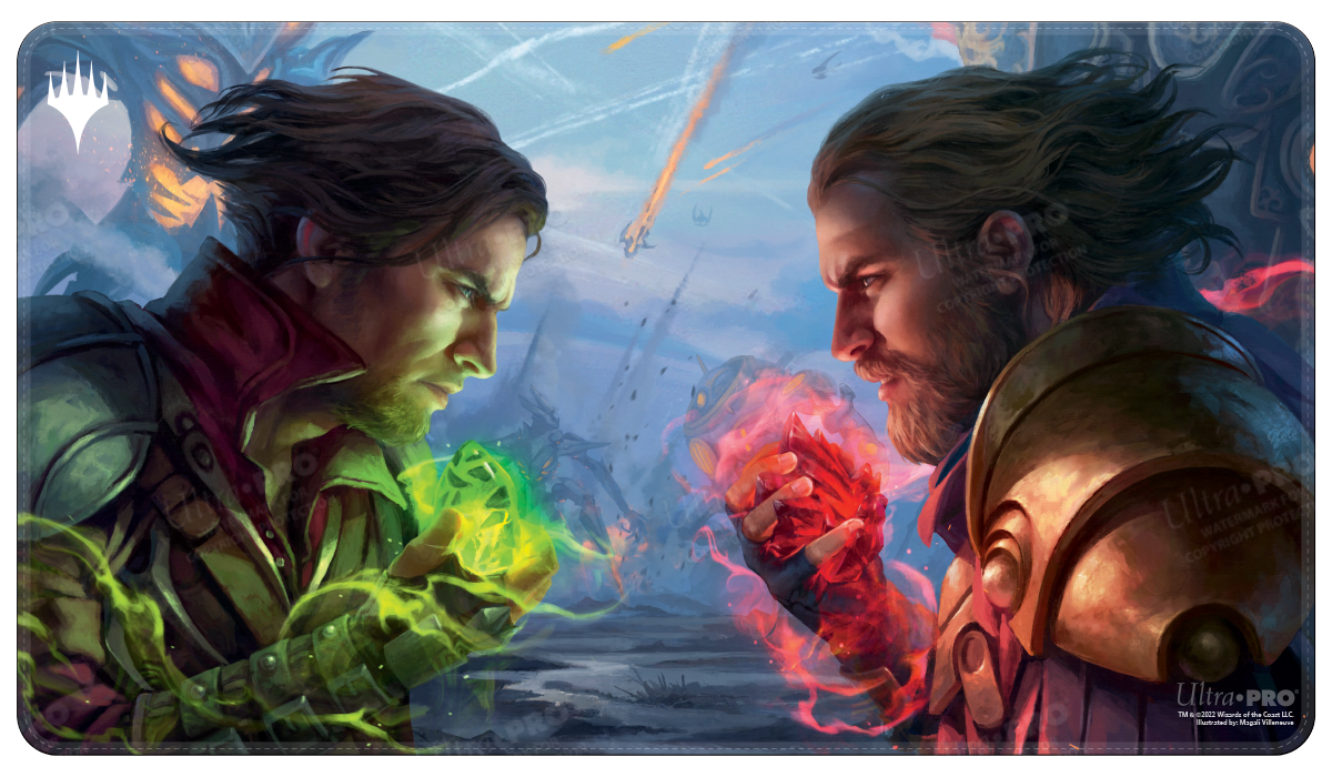 ultra-pro-the-brothers-war-draft-booster-artwork-holofoil-spielmatte-standard-f- image 1