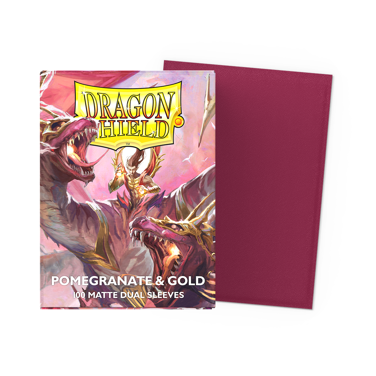 dragon-shield-pomegranate-gold-matte-dual-sleeves-standard image 1