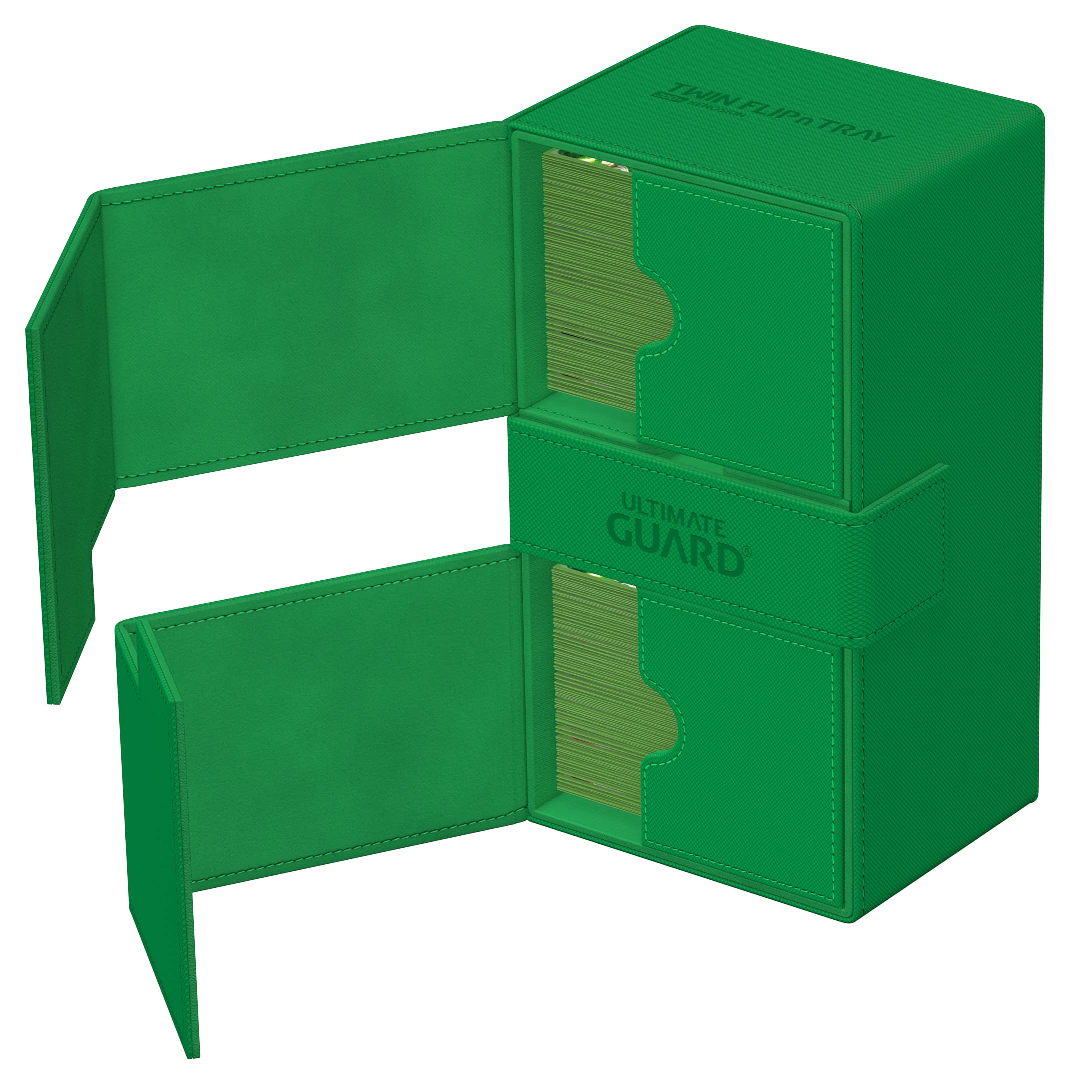 ultimate-guard-twin-flip-n-tray-200-xenoskin-deckbox-monocolor-gr-n image 4